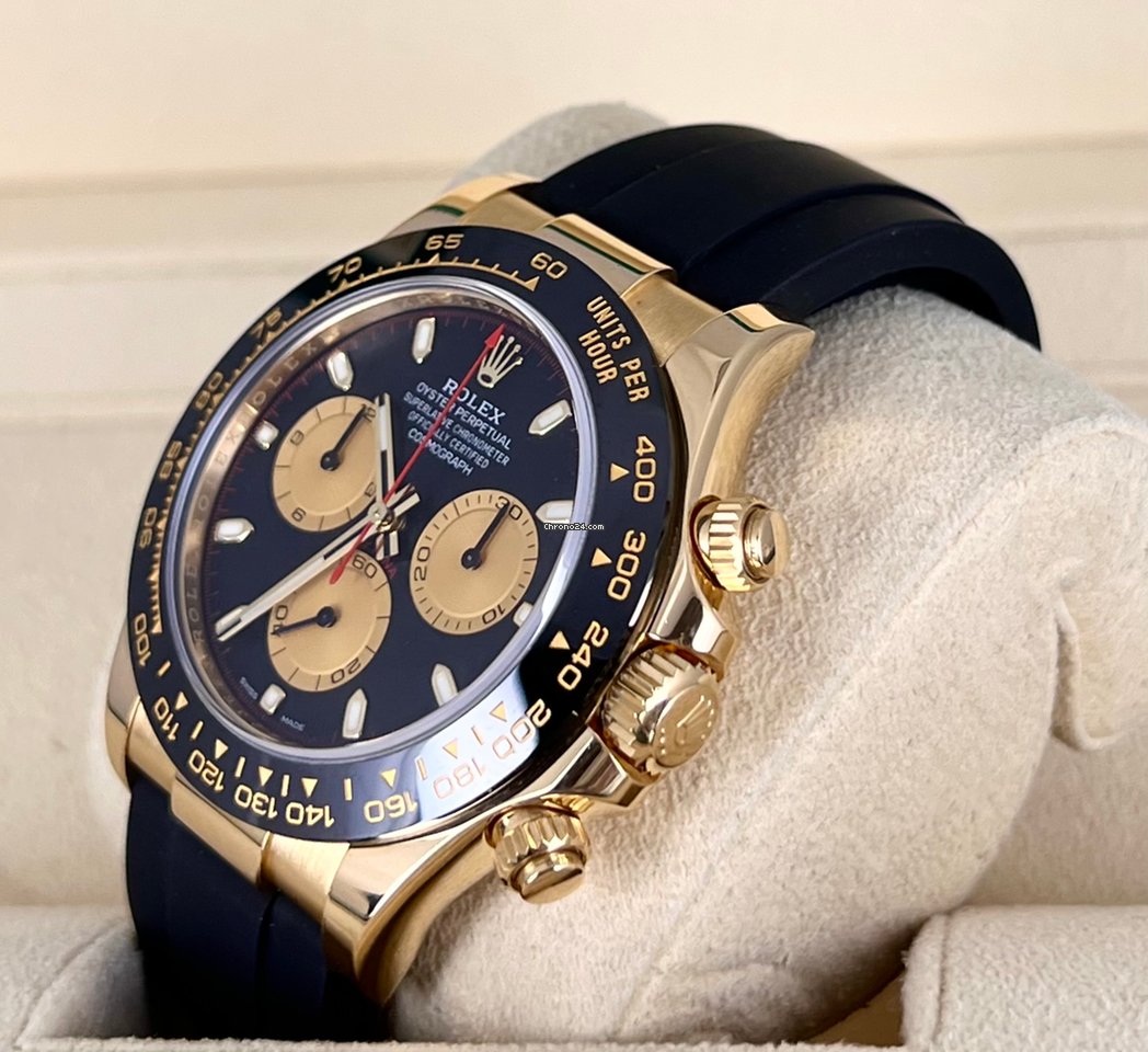 Daytona 18K Gelbgold „Paul Newman“ Oysterflex, neuwertig