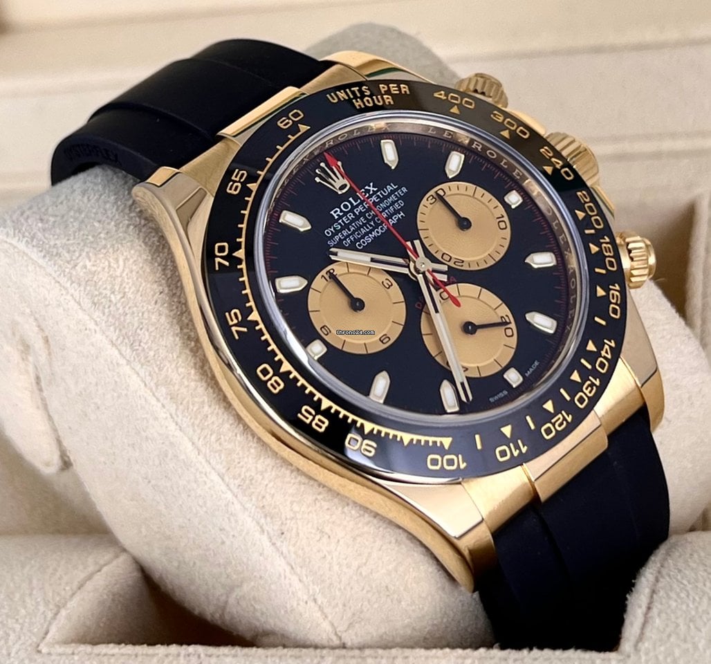 Daytona 18K Gelbgold „Paul Newman“ Oysterflex, neuwertig