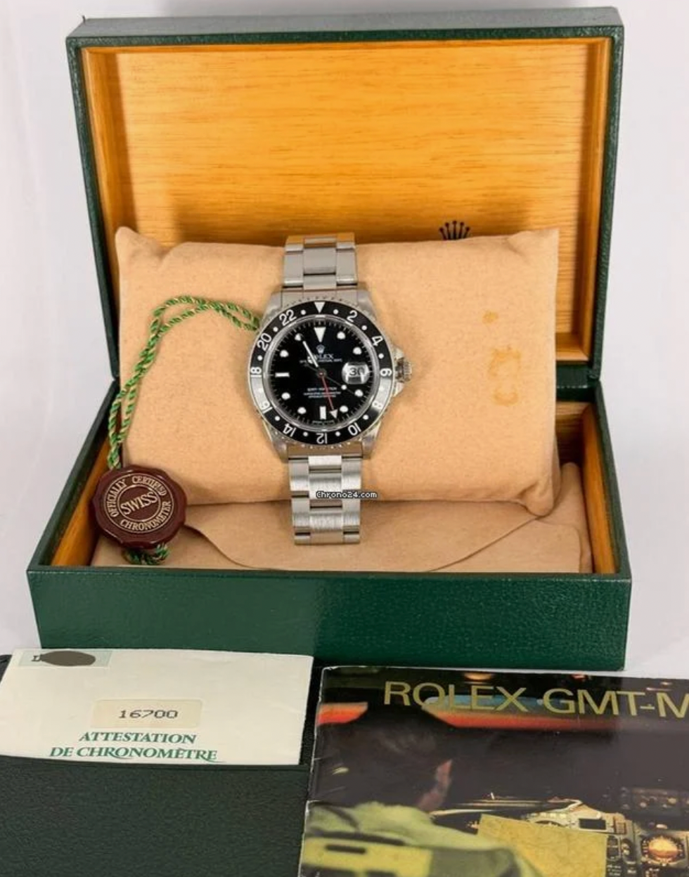 Rolex GMT-Master vom Erstbesitzer Seriennummer L Komplettset sehr guter Zustand + Originalrechnung