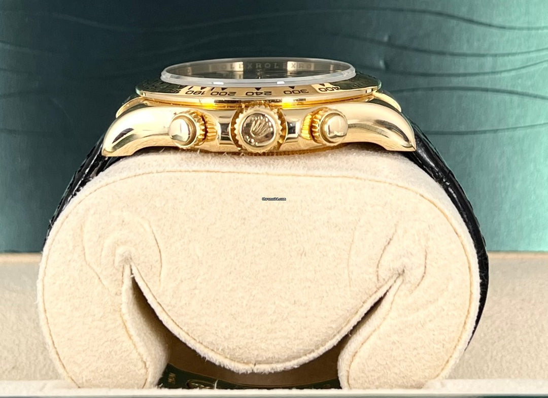 Daytona 18 Karat Gelbgold, Seriennummer M, wunderschöner Zustand, Box, Papiere 
