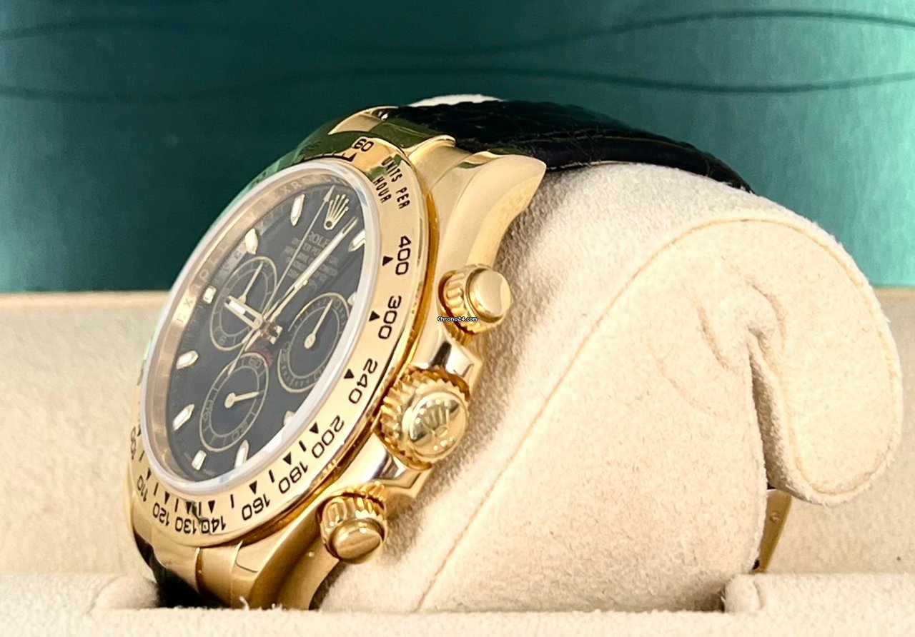 Daytona 18K Gelbgold, Seriennummer M, sehr guter Zustand, Box und Papiere