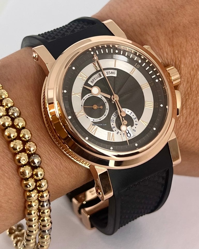 Marine Chronograph 18 kt Roségold, neuwertiger Zustand