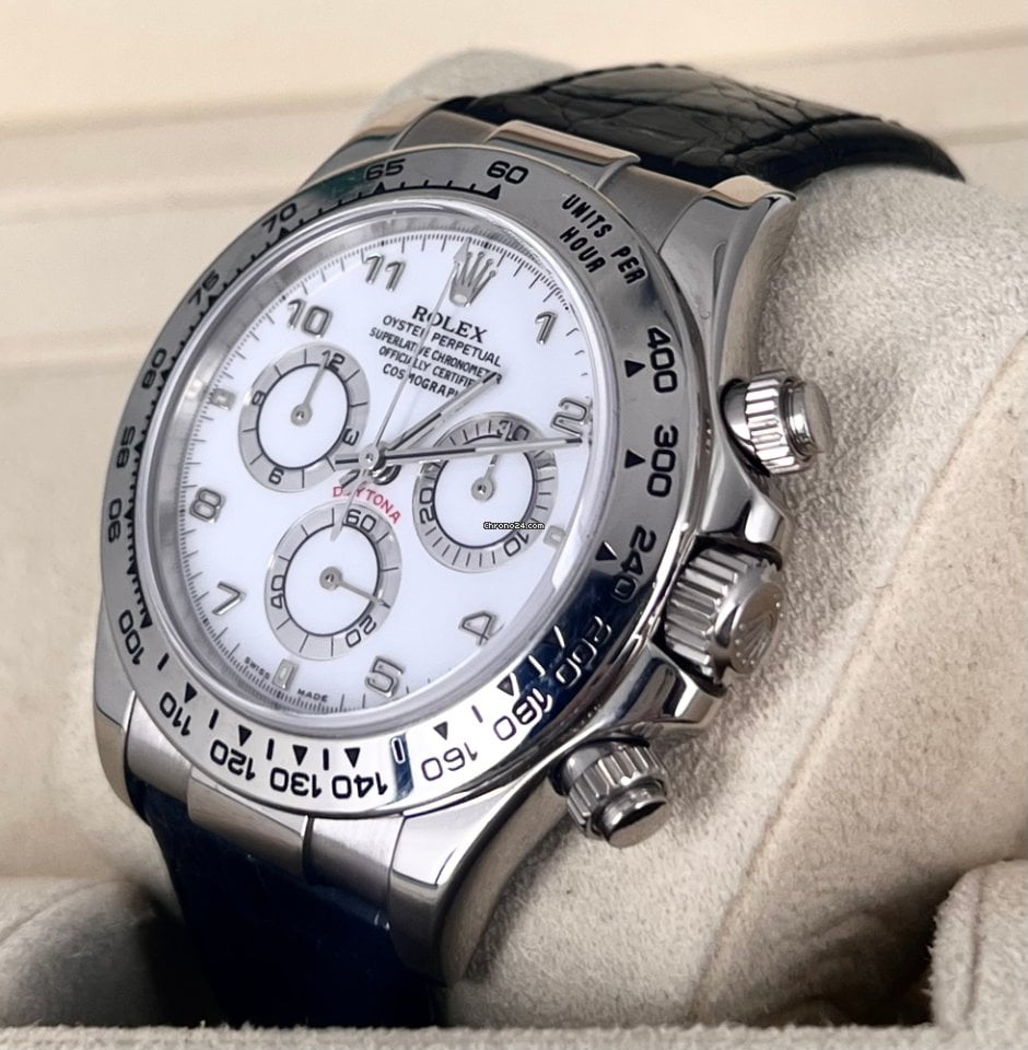 Daytona 18K Weißgold, nur Uhr, 2003, nach frischem Service 10/2023