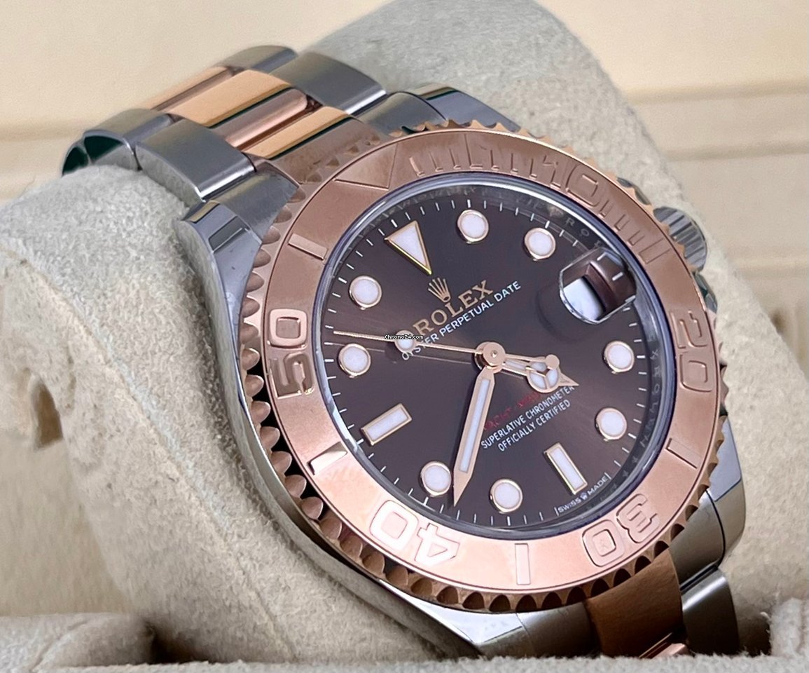 Yacht-Master 37 Schokoladen-Zifferblatt, wie neu, 2021, Full Set