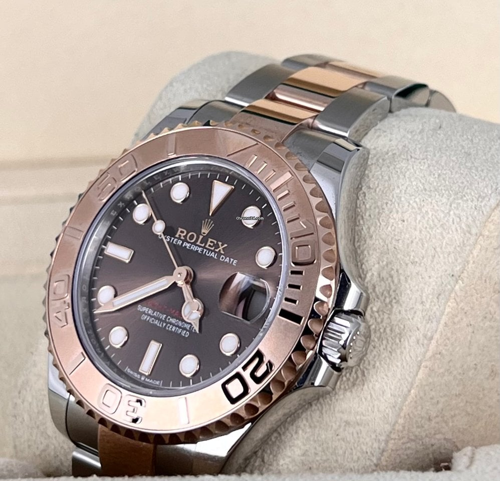 Yacht-Master 37 Schokoladen-Zifferblatt, wie neu, 2021, Full Set