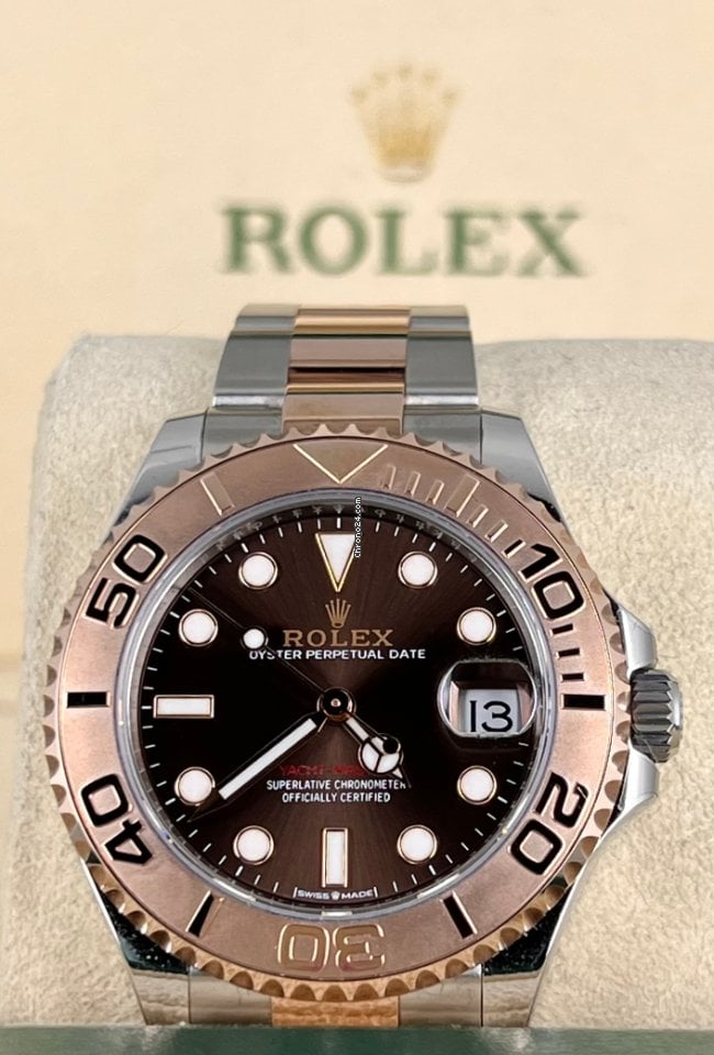 Yacht-Master 37 Schokoladen-Zifferblatt, wie neu, 2021, Full Set