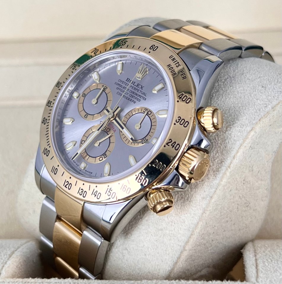 Daytona Stahl Gold 18K, Box und Papiere, 2009, wie neu