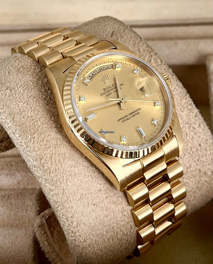Day-Date 36 Baguette Zifferblatt Champagner sehr guter Zustand 
