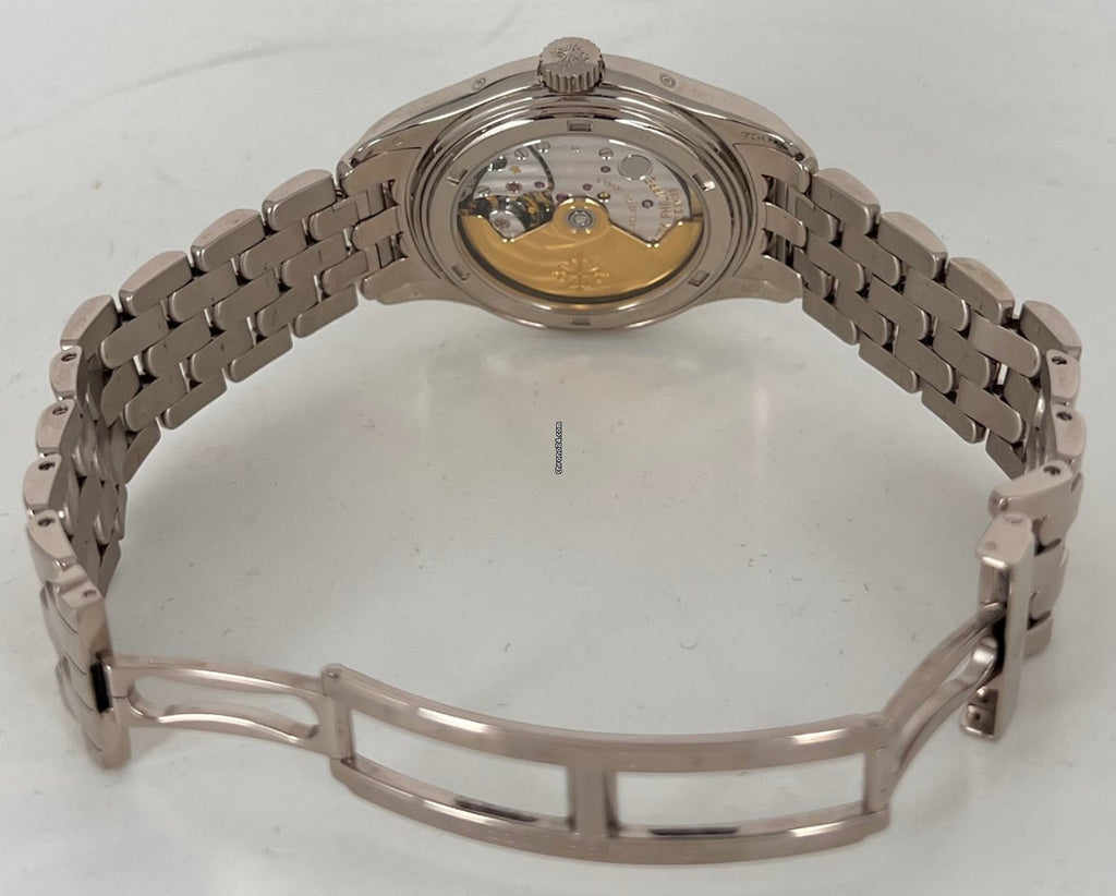 Jahreskalender Mondphase 37 mm 18K Weißgold