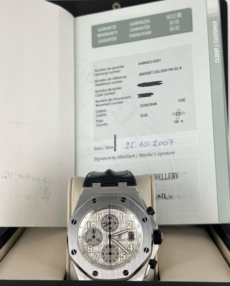 Royal Oak Offshore Chronograph Safari Full Set in wunderschönem Zustand