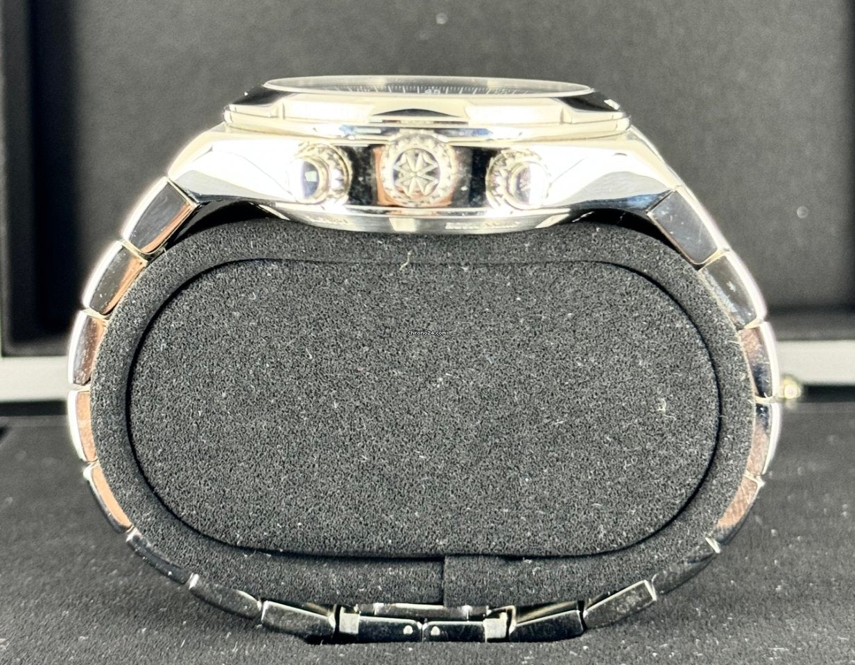 Overseas Chronograph mit blauem Zifferblatt, neu 2021, Komplettset
