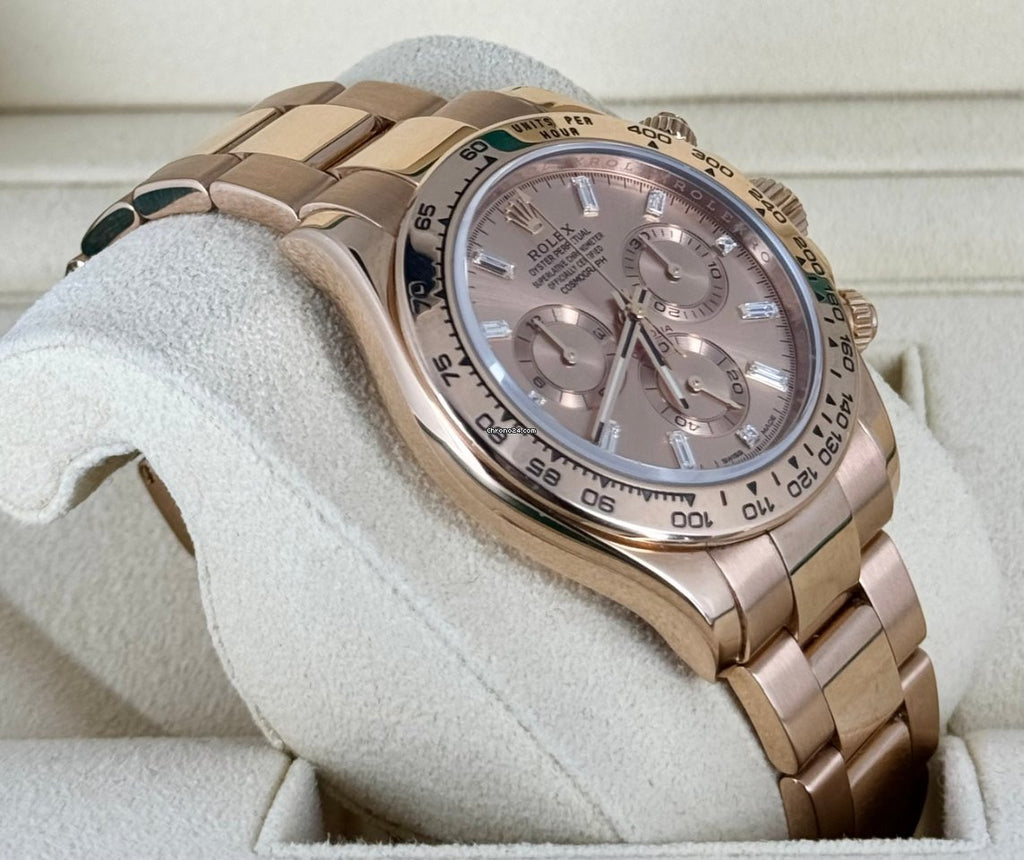 Daytona Baguette-Zifferblatt, Roségold, Komplettset