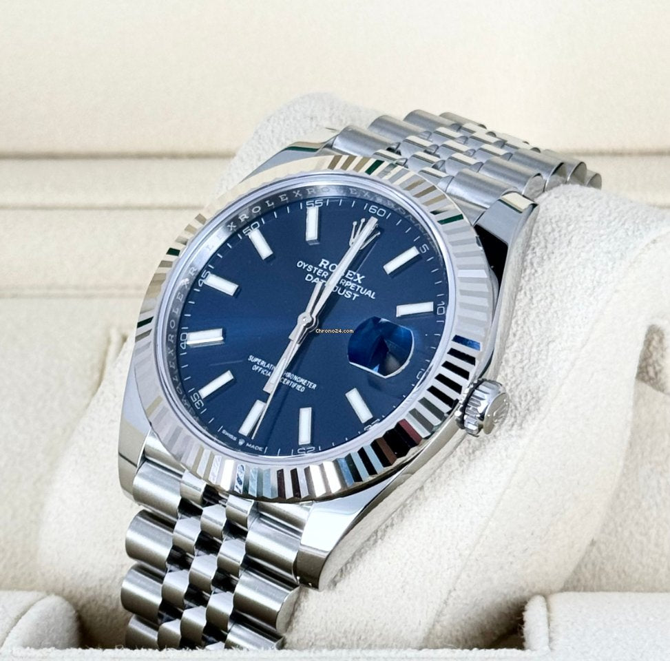 Rolex Datejust 41 Blaues Zifferblatt – The Watch Firm