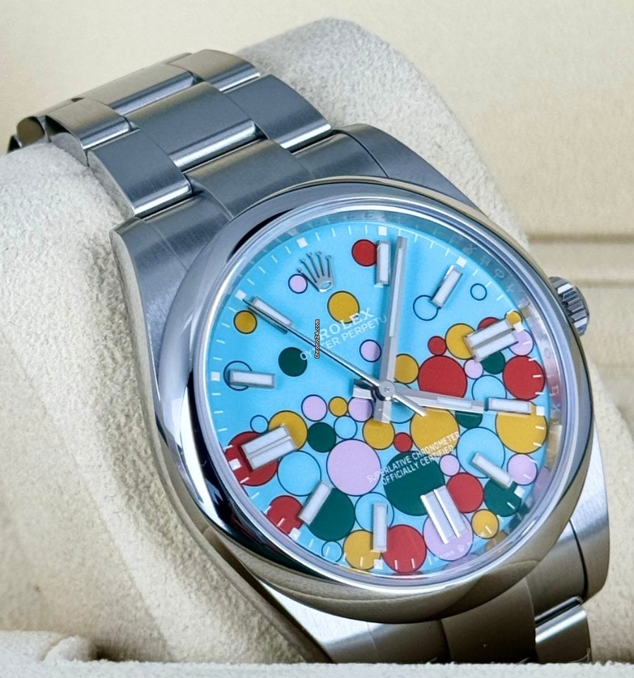 Oyster Perpetual 41 „Celebration“-Ballon „Tiffany“-Zifferblatt, neuwertig