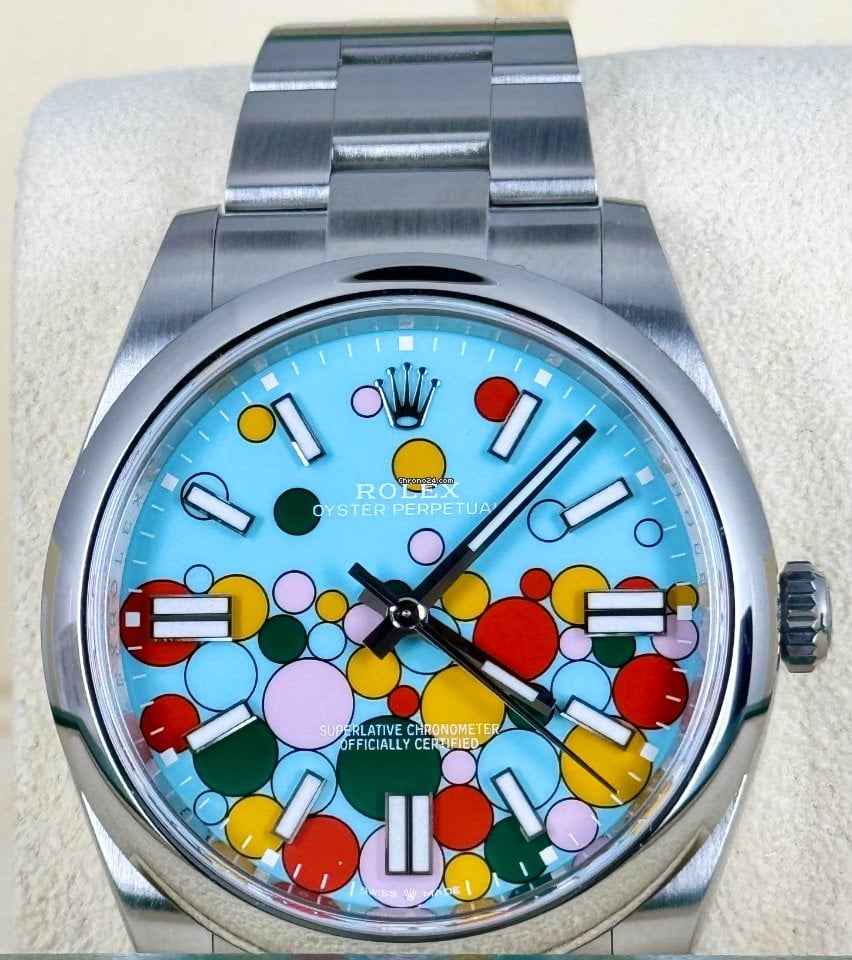 Oyster Perpetual 41 „Celebration“-Ballon „Tiffany“-Zifferblatt, neuwertig