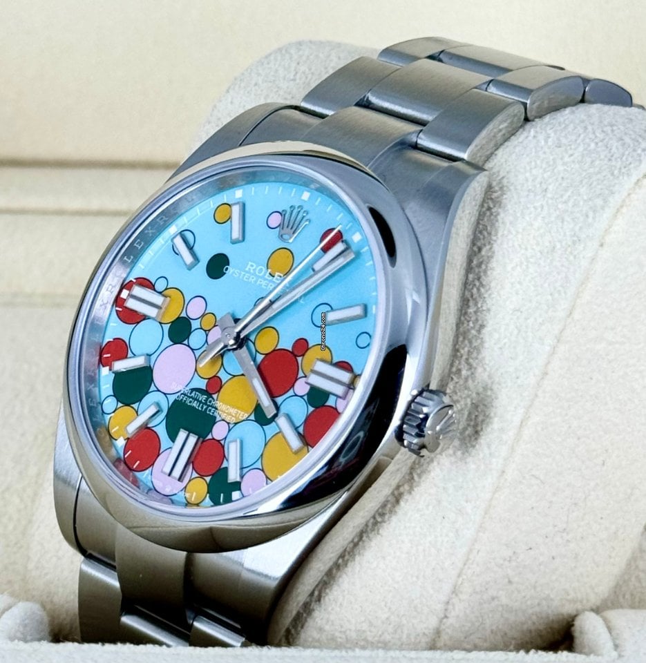 Oyster Perpetual 41 „Celebration“-Ballon „Tiffany“-Zifferblatt, neuwertig