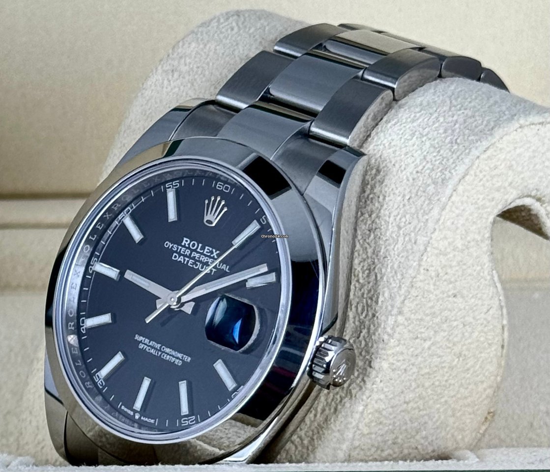 Datejust 41 schwarzes Zifferblatt, wie neu