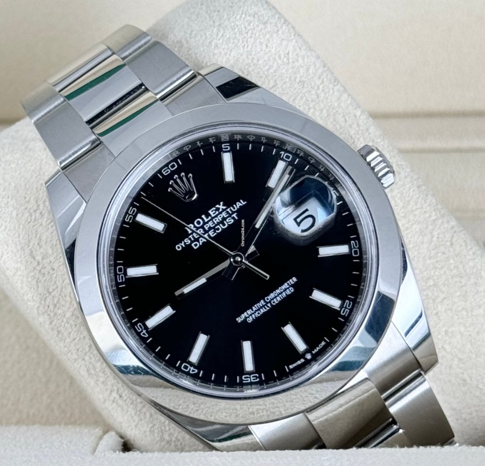 Datejust 41 schwarzes Zifferblatt, wie neu