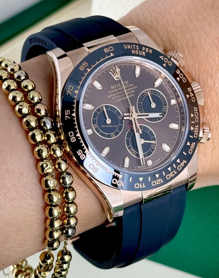 Daytona schokoladenfarbenes Zifferblatt, 18K Roségold, neu, 2021