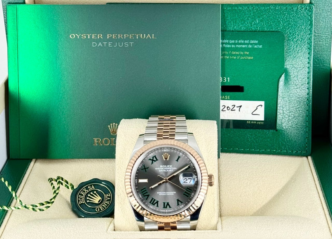 Datejust 41 „Wimbledon“ Stahl & Roségold