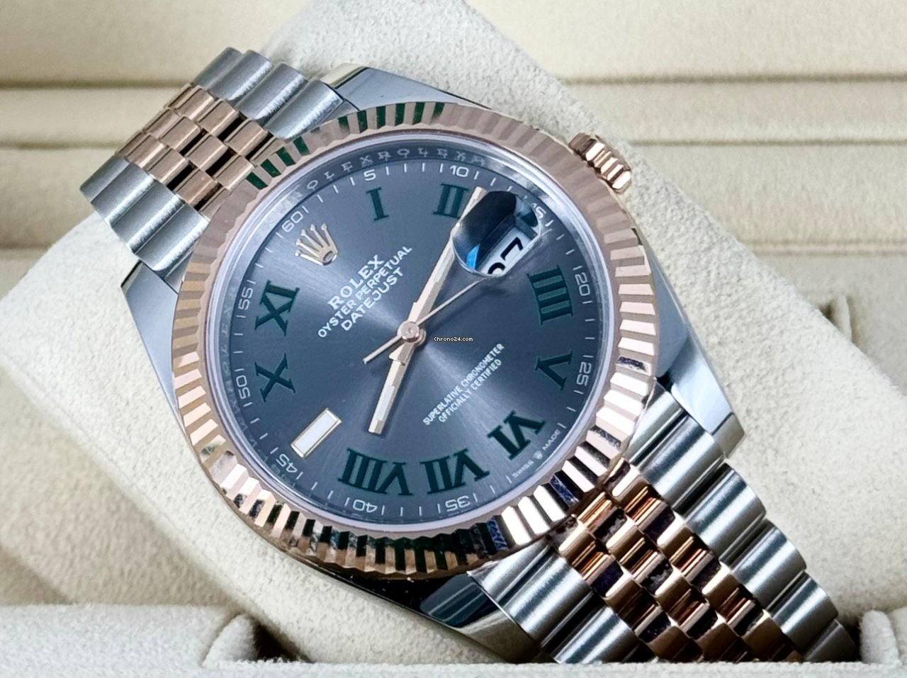 Datejust 41 „Wimbledon“ Stahl & Roségold