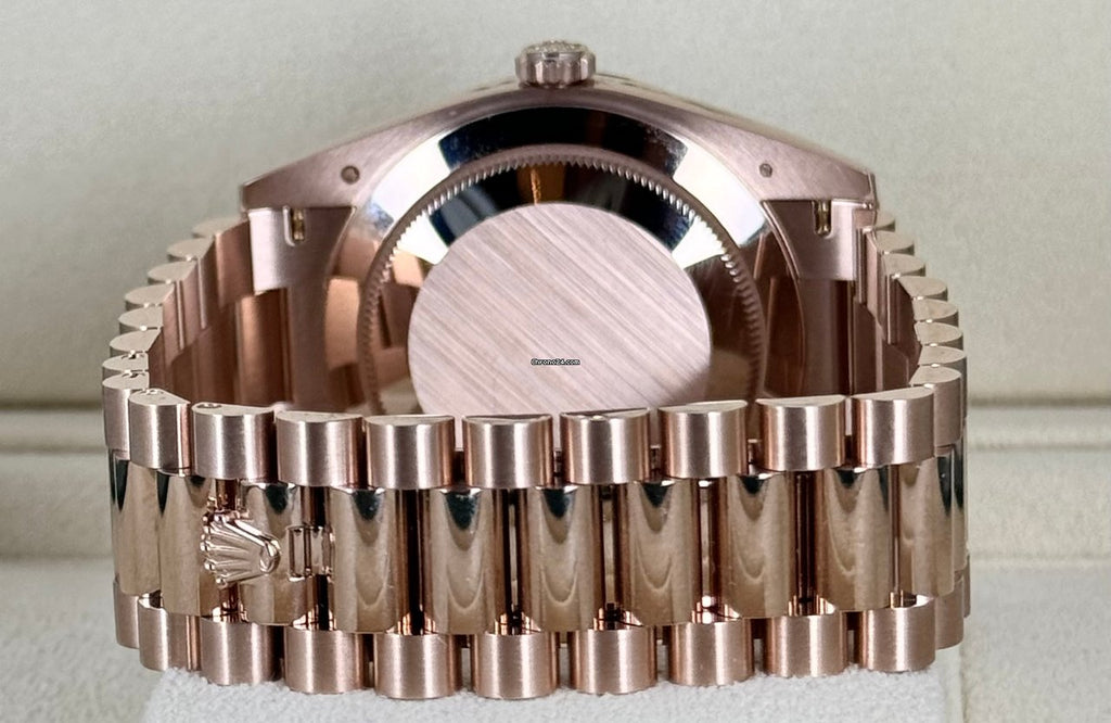 Day-Date 40 römisches schokoladenfarbenes Zifferblatt, Roségold