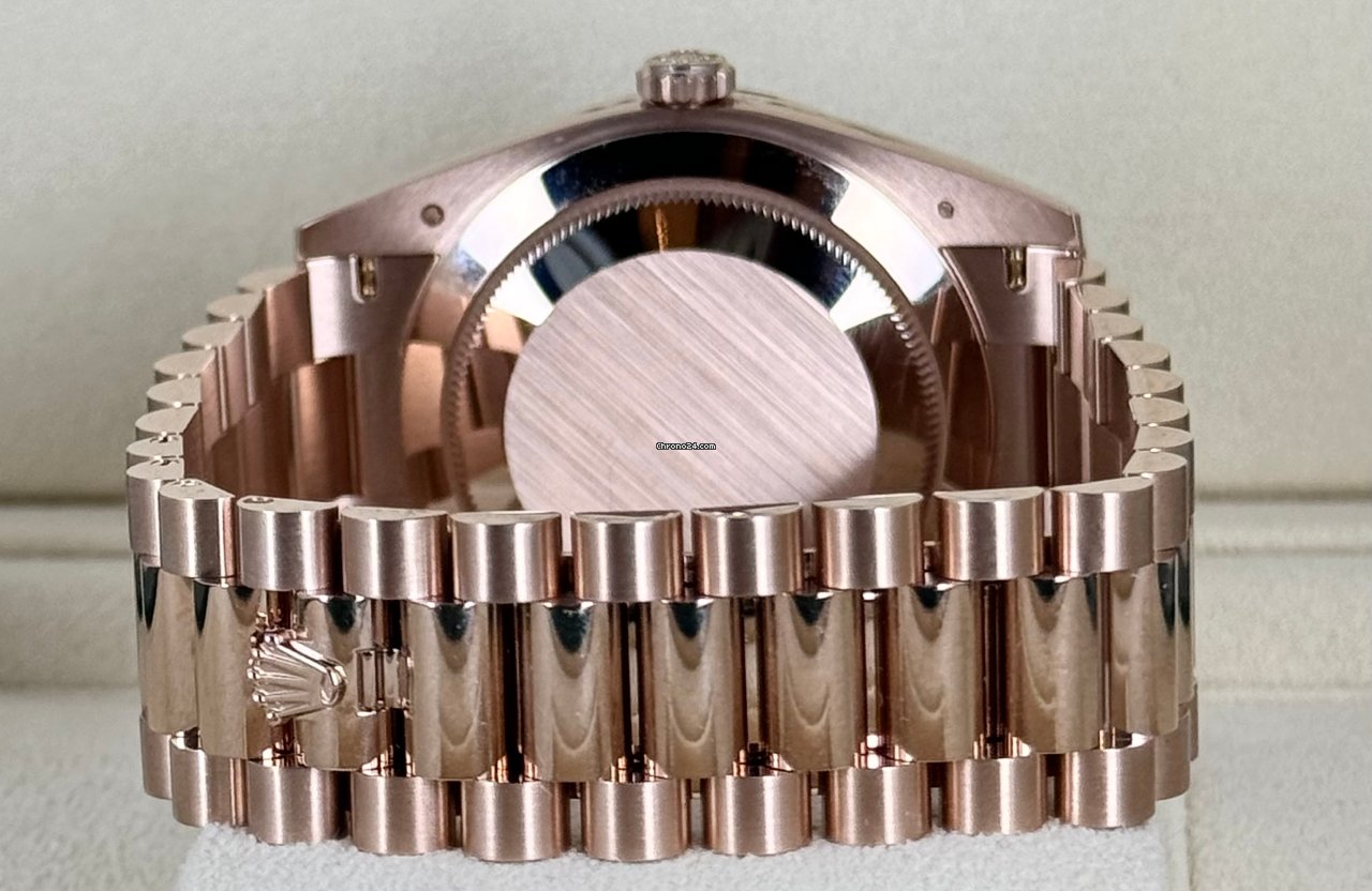 Day-Date 40 römisches schokoladenfarbenes Zifferblatt, Roségold