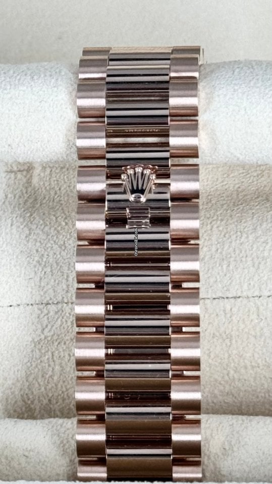 Day-Date 40 römisches schokoladenfarbenes Zifferblatt, Roségold