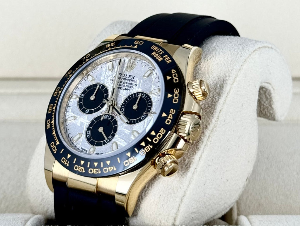 Daytona Oysterflex Meteorit-Zifferblatt, Gelbgold, neuwertig