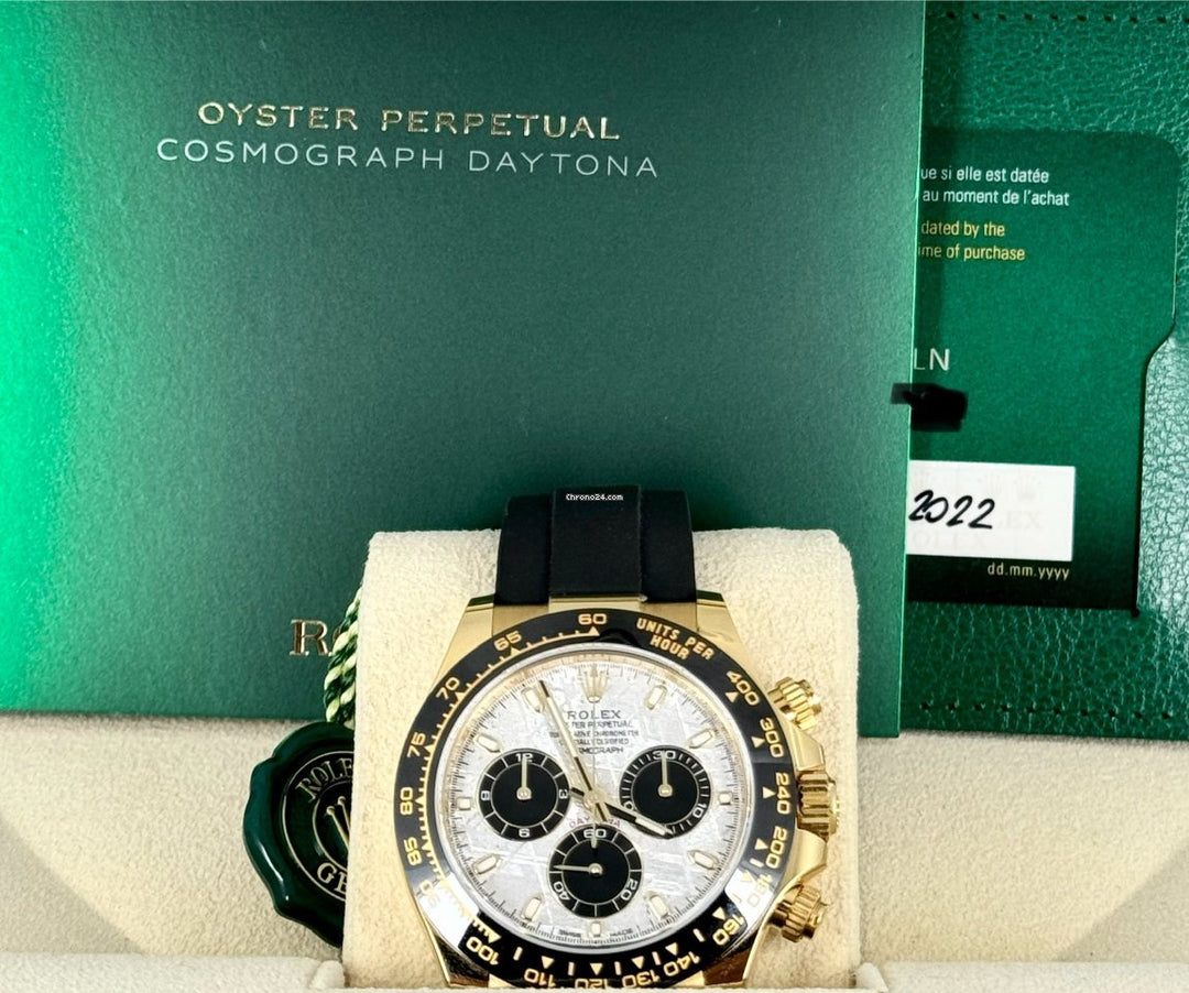 Daytona Oyster Flex Yellow Gold Meteorite 2022 NEW 100%