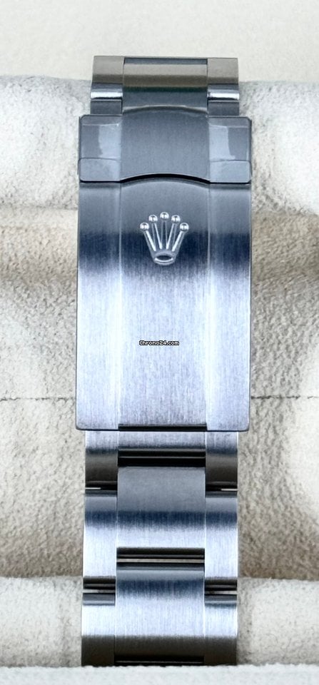 Oyster Perpetual 41 graues Zifferblatt mit goldenen Zahlen