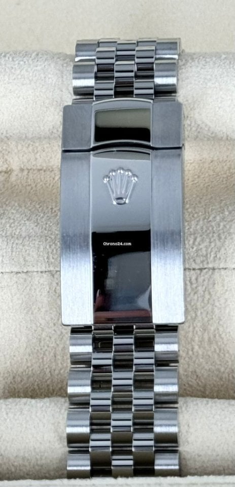 Rolex Datejust 41 zertifiziert, Rhodium-Zifferblatt