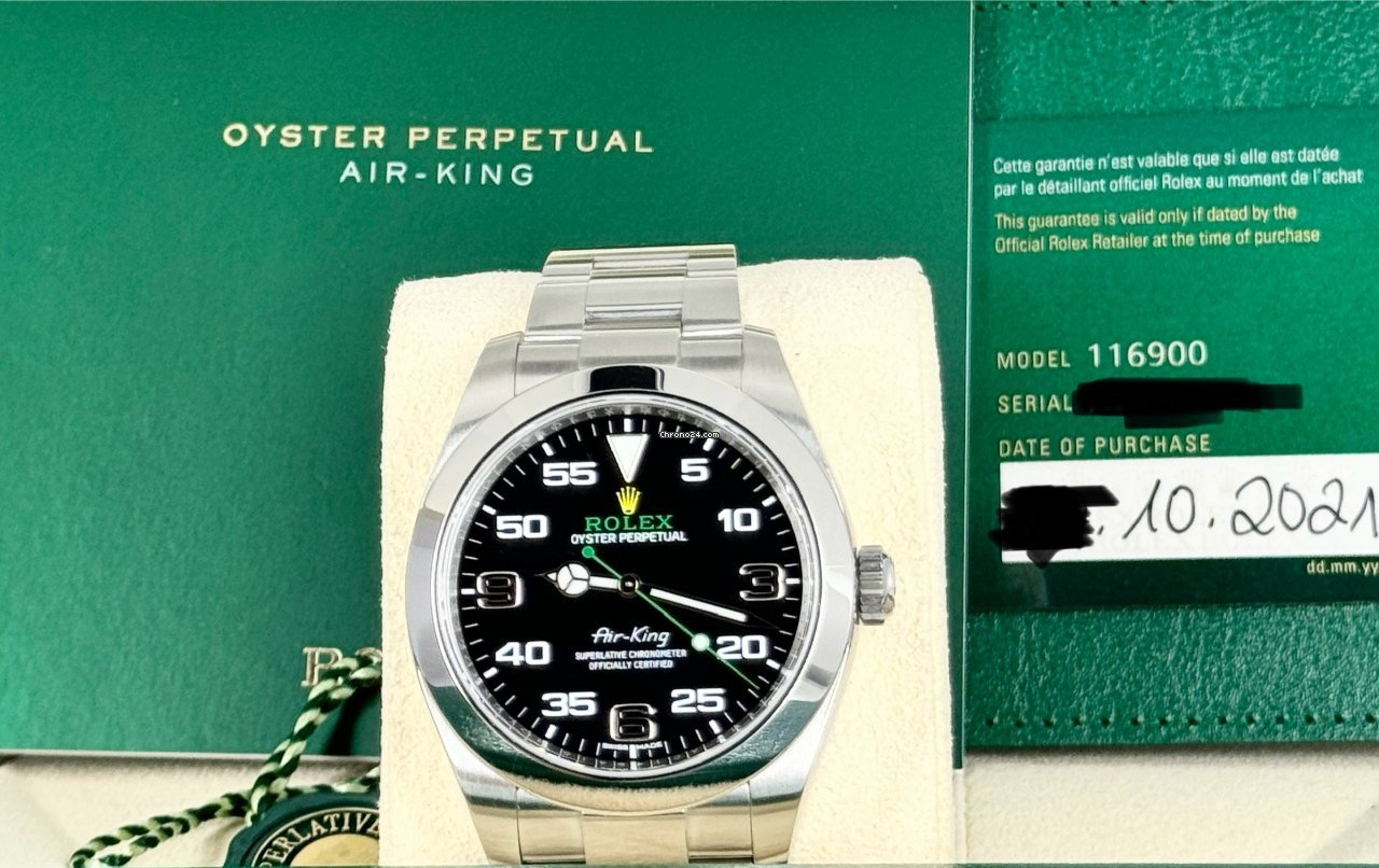 Air King zertifiziert, 40 mm, Komplettset, 2021, wie neu