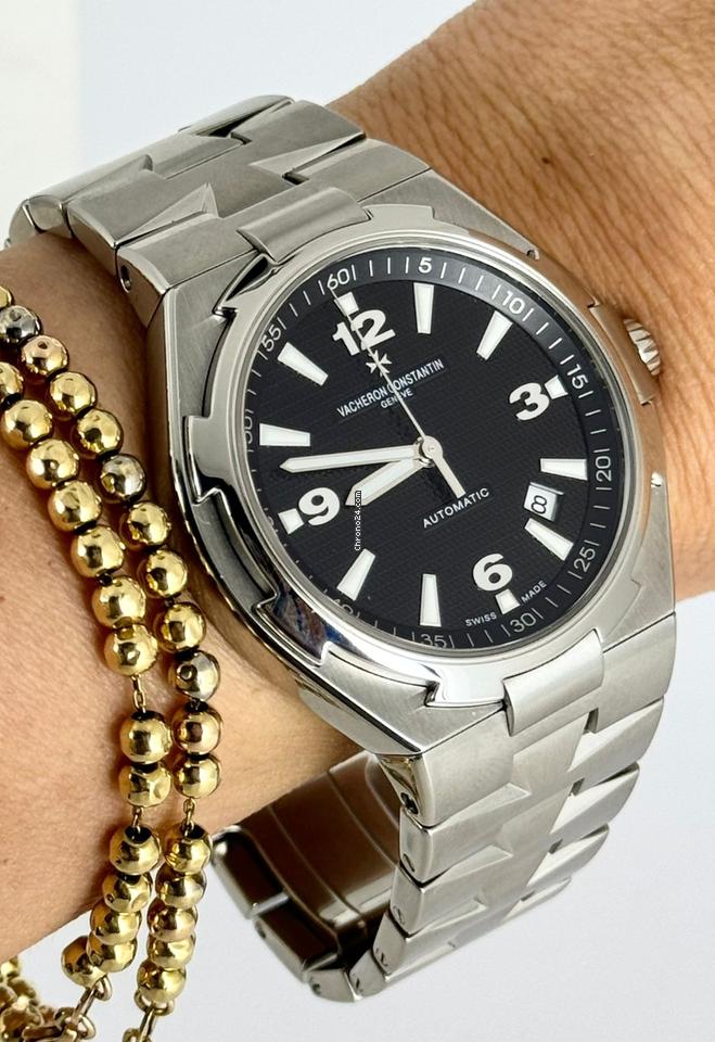 Constantin Overseas Certified 42 mm Automatik mit Box und Papieren, schwarzes Zifferblatt