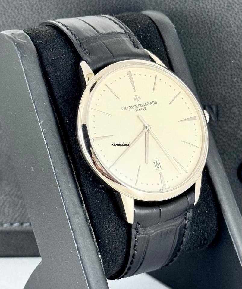 Patrimony Certified Contemporary 18K Weißgold nach vollständiger Wartung durch VC 2024