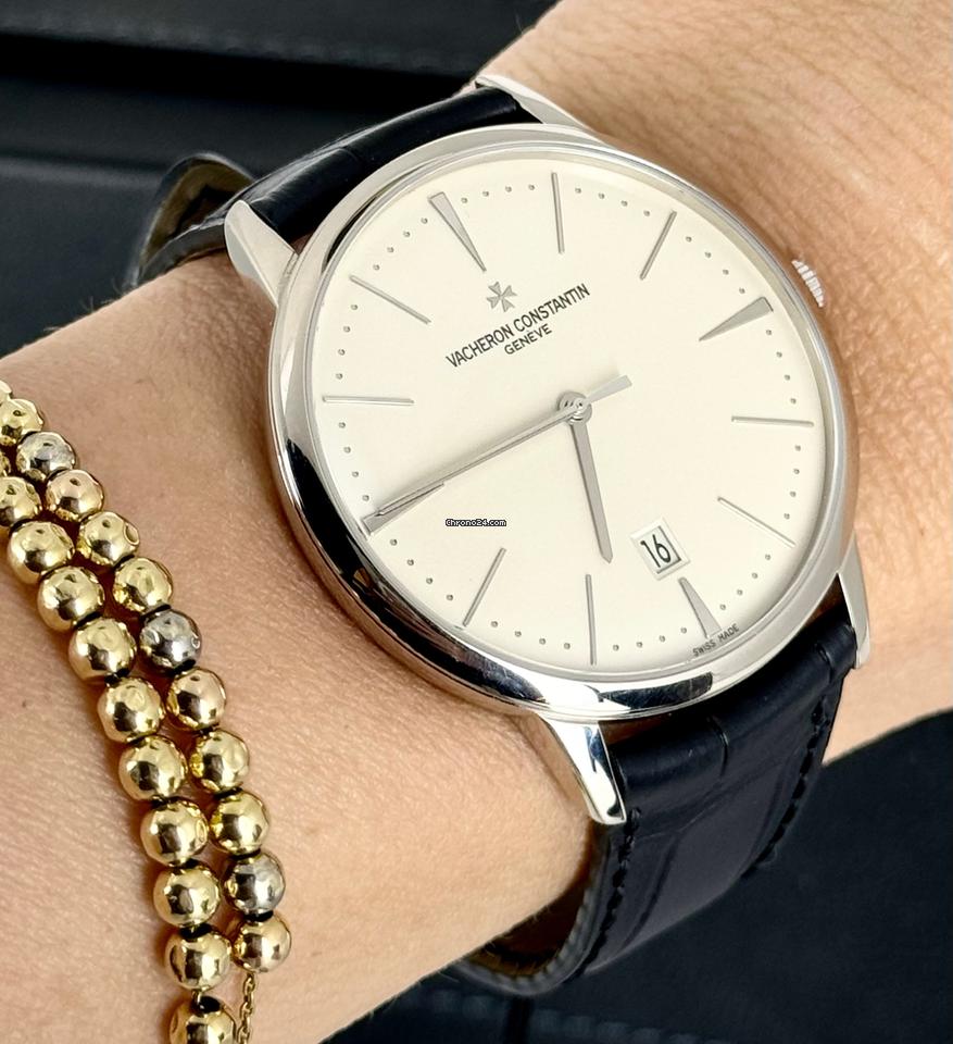 Patrimony Certified Contemporary 18K Weißgold nach vollständiger Wartung durch VC 2024