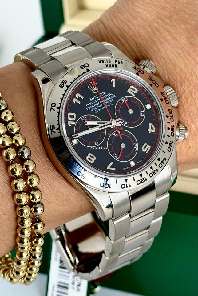 Daytona 18K Weißgold, von Rolex gewartet