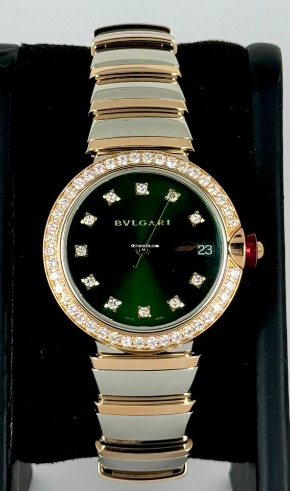 Lucea 33 mm Automatic Green diamonds dial Like new