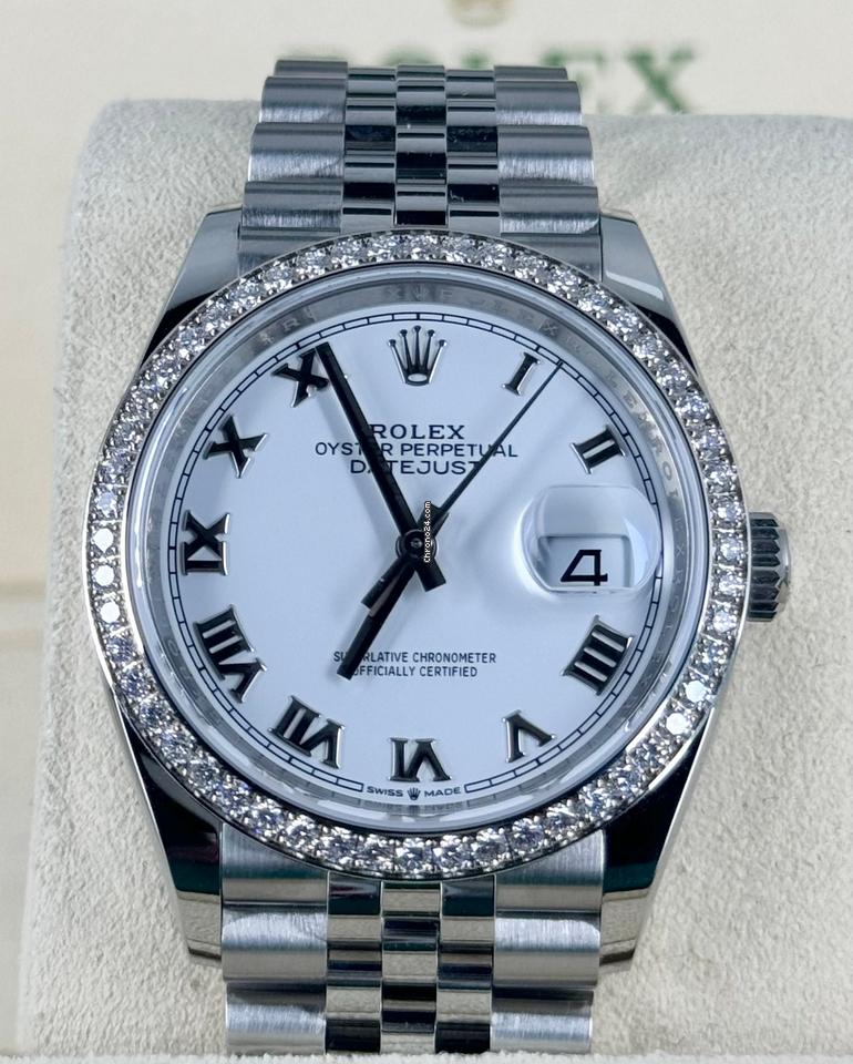 Datejust 36 Factory Diamonds Bezel NEW 2022