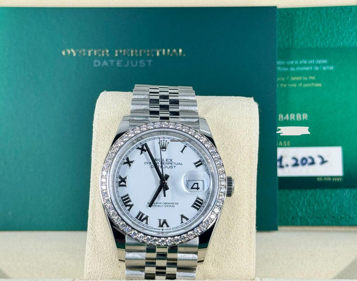 Datejust 36 Factory Diamonds Bezel NEW 2022