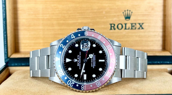 GMT-Master II Certified Pepsi Very Beautiful Condition no Stretch 1994 B&P