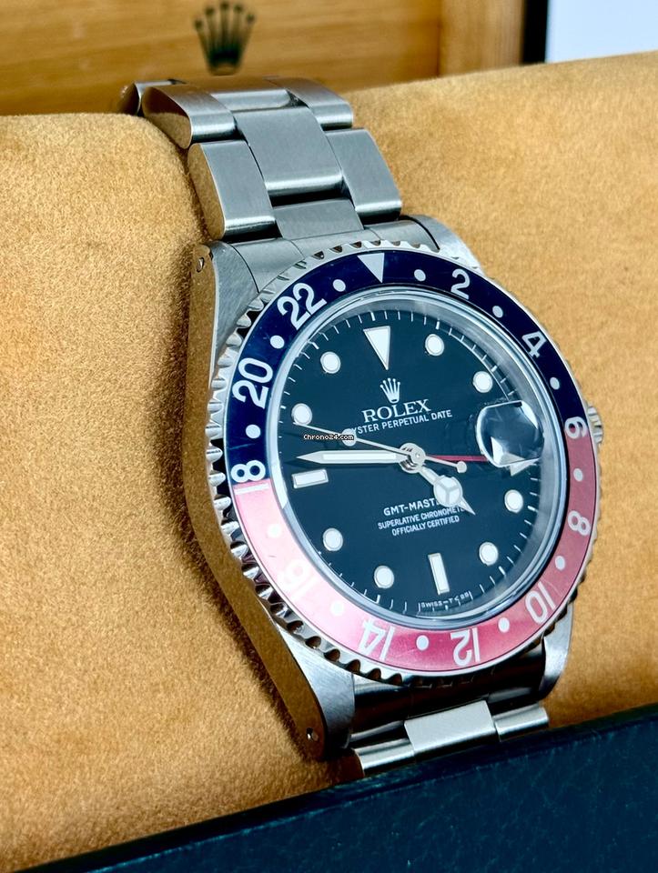 GMT-Master II Certified Pepsi Very Beautiful Condition no Stretch 1994 B&P