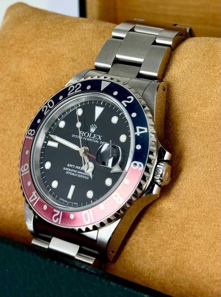 GMT-Master II Certified Pepsi Very Beautiful Condition no Stretch 1994 B&P