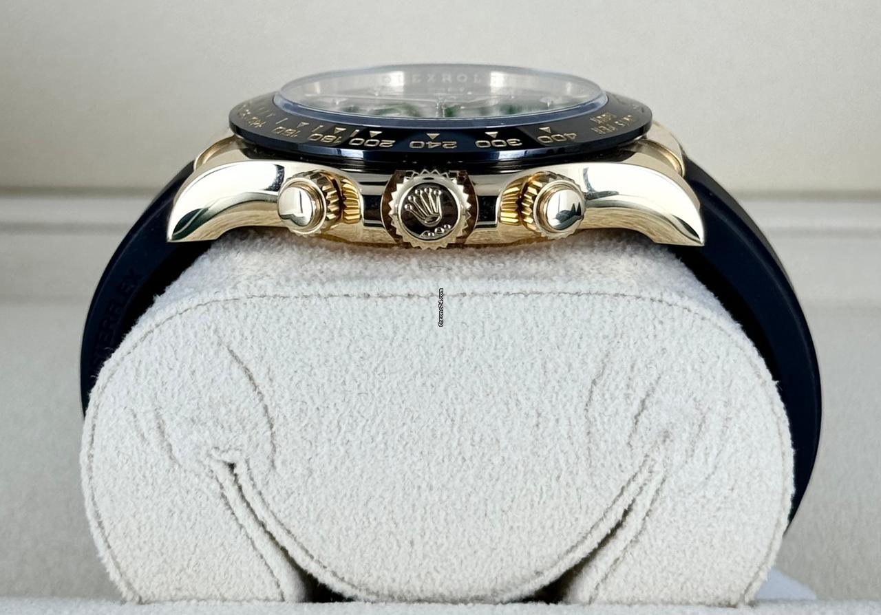 Daytona mit Diamanten, schwarzes Zifferblatt, neu, Komplettset