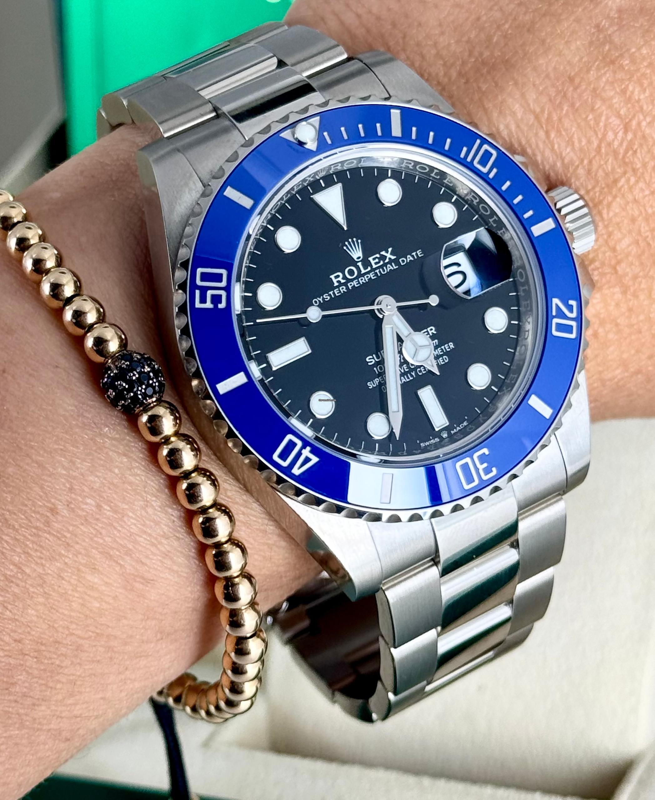 Submariner Date 18K Weißgold, wie neu, Komplettset