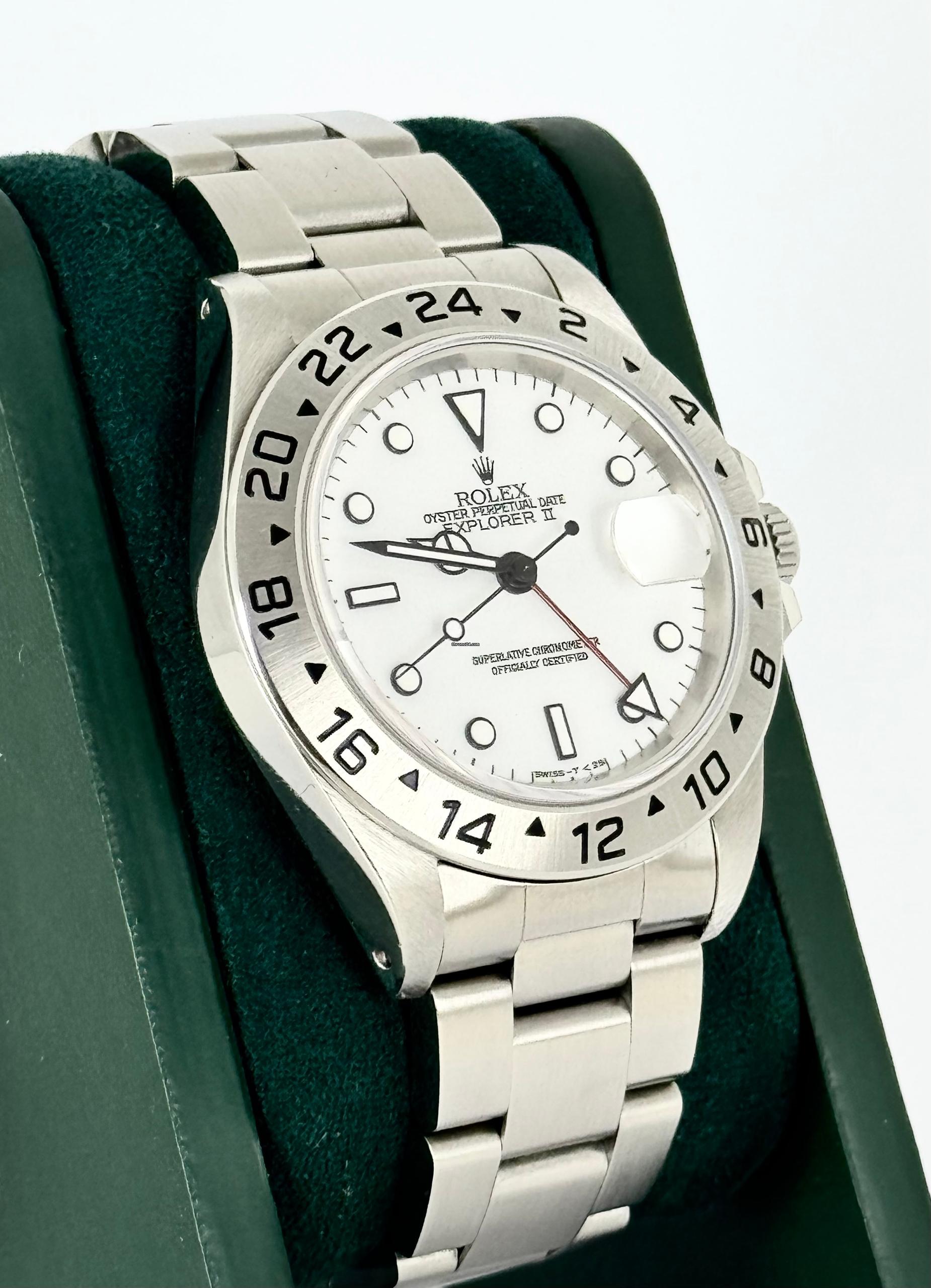 Explorer II 40 mm Polaris-Zifferblatt, Box und Papiere