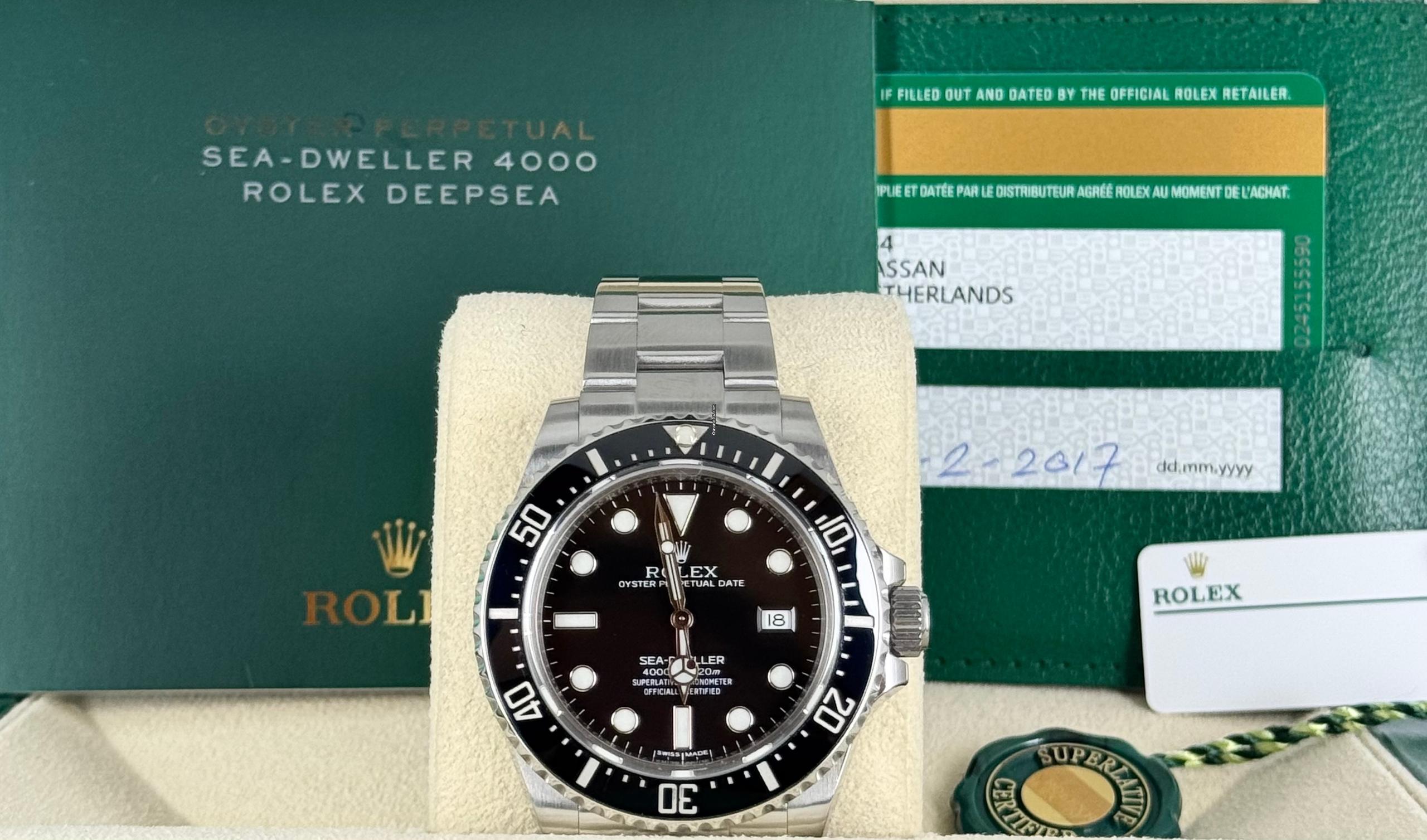 Sea-Dweller 4000, wie neu, Komplettset, 2017