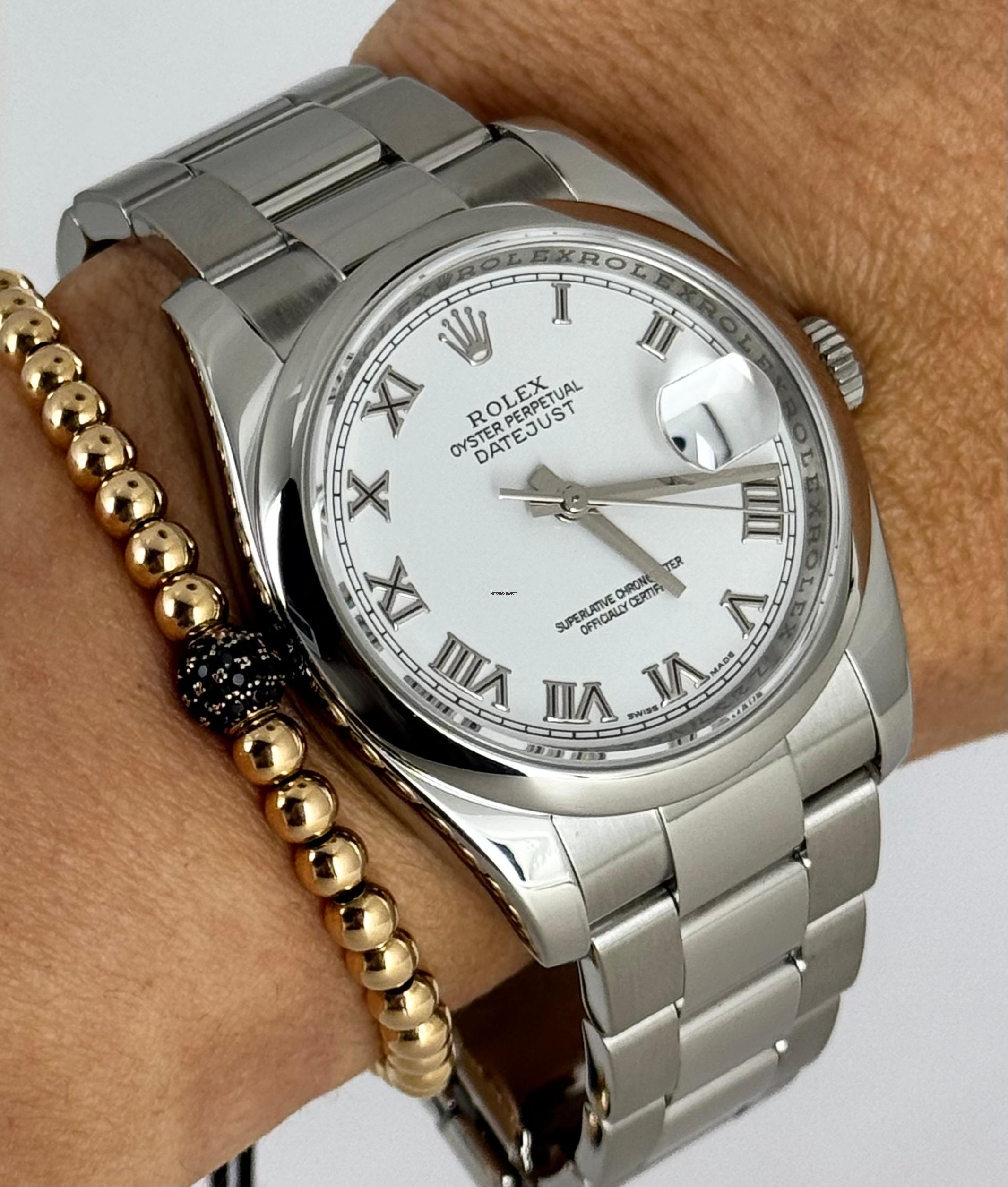 Rolex Datejust 36 zertifiziert, Box & Papiere, LC AT