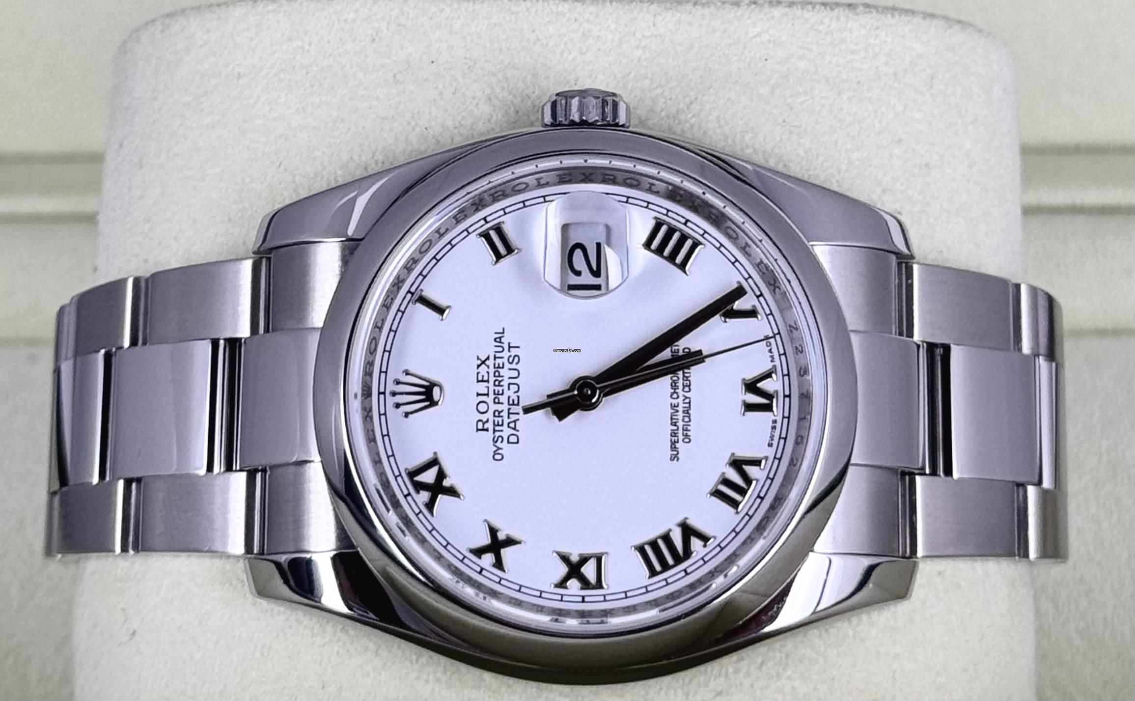 Rolex Datejust 36 zertifiziert, Box & Papiere, LC AT