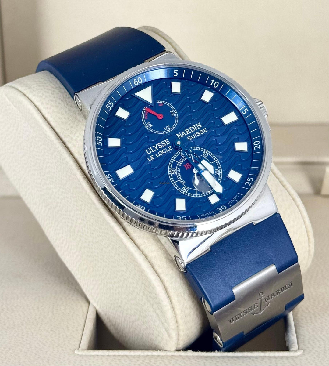 Ulysse Nardin Maxi Marine Blue Dial Limited Edition With Original Box